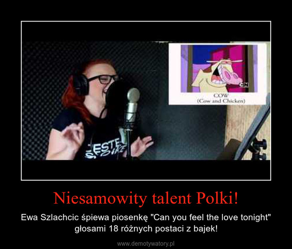 Niesamowity talent Polki! – Ewa Szlachcic śpiewa piosenkę "Can you feel the love tonight" głosami 18 różnych postaci z bajek! 